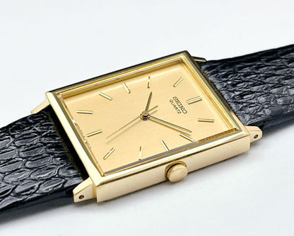 SEIKO SHARI-O Gold Quartz Men's Watch — Japanese