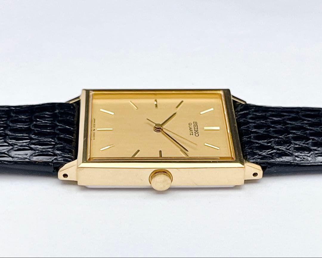 SEIKO SHARI-O Gold Quartz Men's Watch — Japanese