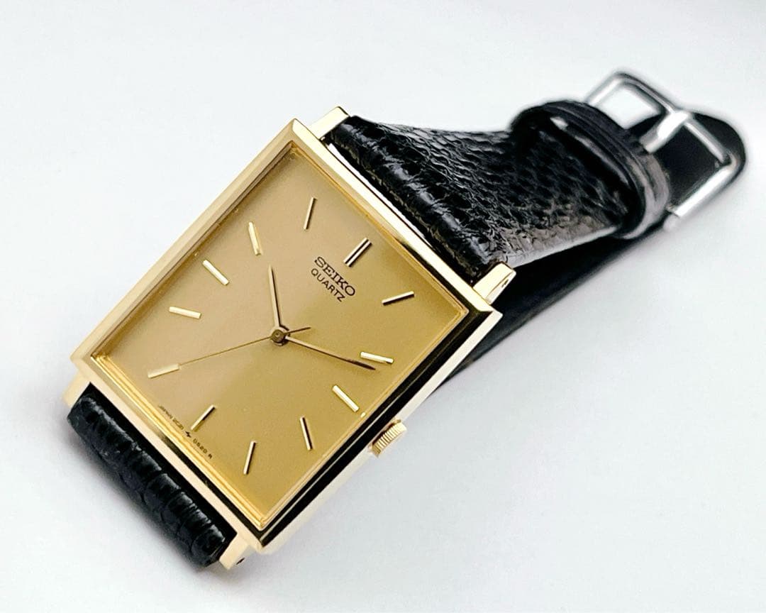 SEIKO SHARI-O Gold Quartz Men's Watch — Japanese