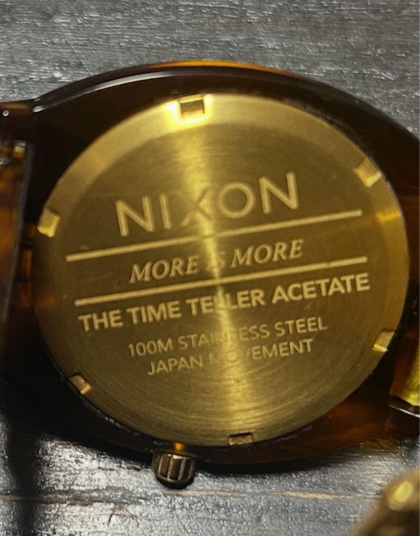 NIXON Time Teller Acetate Analog Men's Watch — Japanese