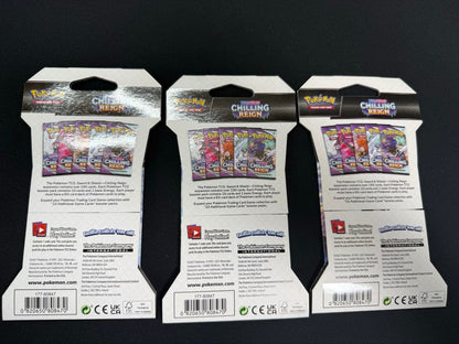 Pokemon Pokémon Trading Card Game Chilling Reign 3-Pack Set Pack — English