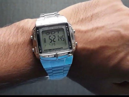 Casio Digital Watch 13-Language Support Stainless Data Bank — Japan Import