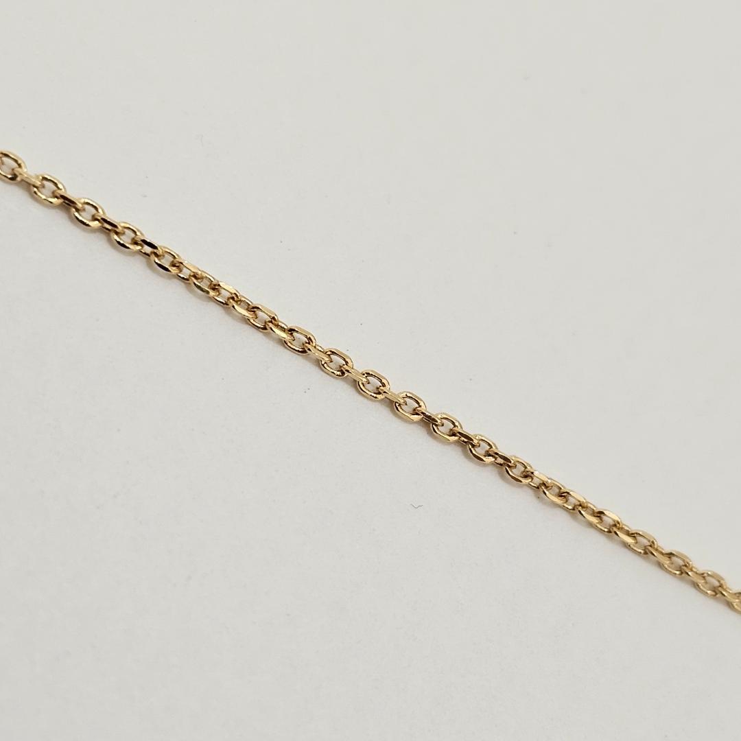 1989 Mikimoto pearl necklace with 8mm pearls on 40cm yellow gold K14YG chain