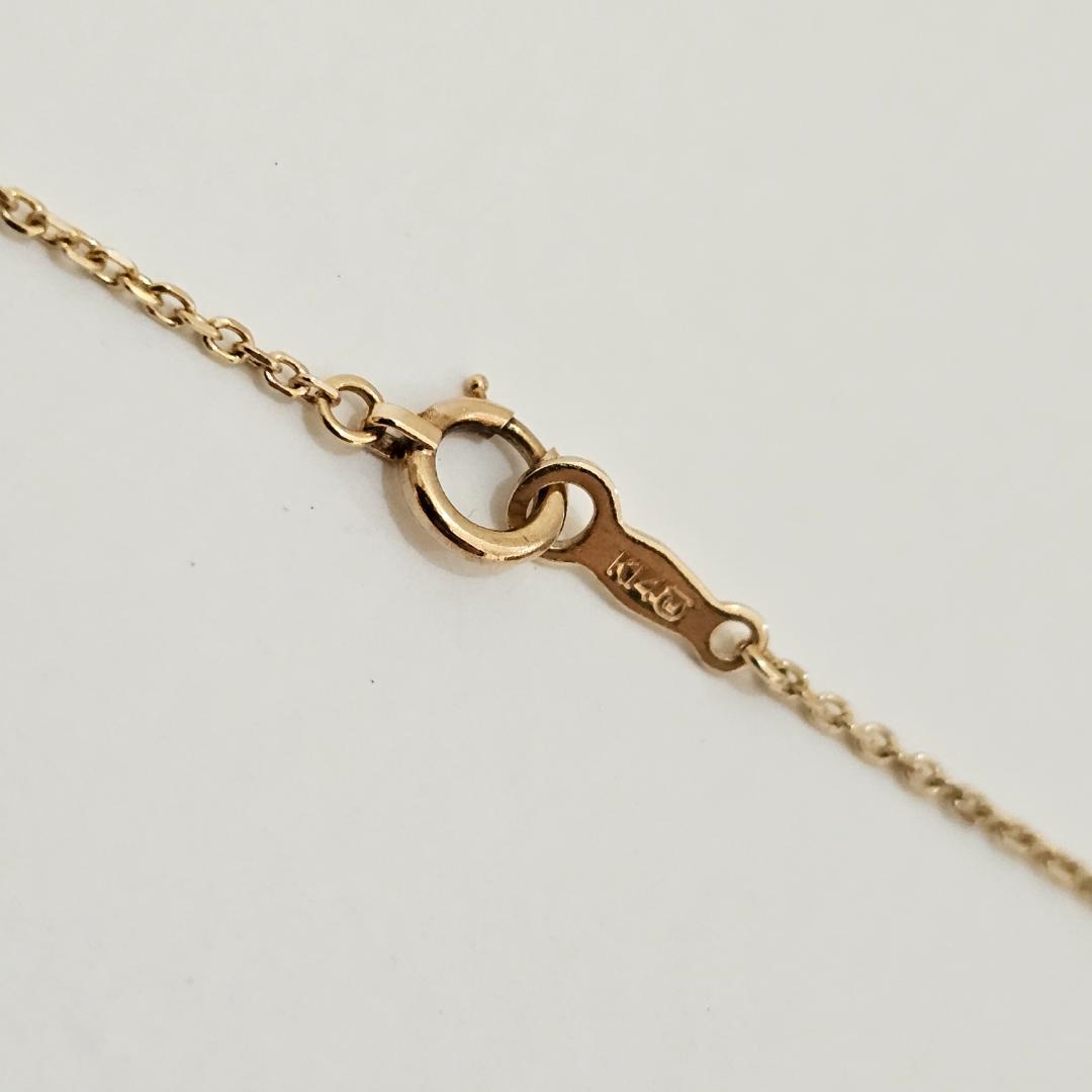 1989 Mikimoto pearl necklace with 8mm pearls on 40cm yellow gold K14YG chain