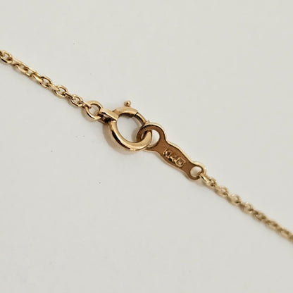 1989 Mikimoto pearl necklace with 8mm pearls on 40cm yellow gold K14YG chain