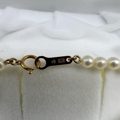 Beautiful TASAKI K18 necklace with baby pearls and a 13mm Mabe pearl on a 42cm chain