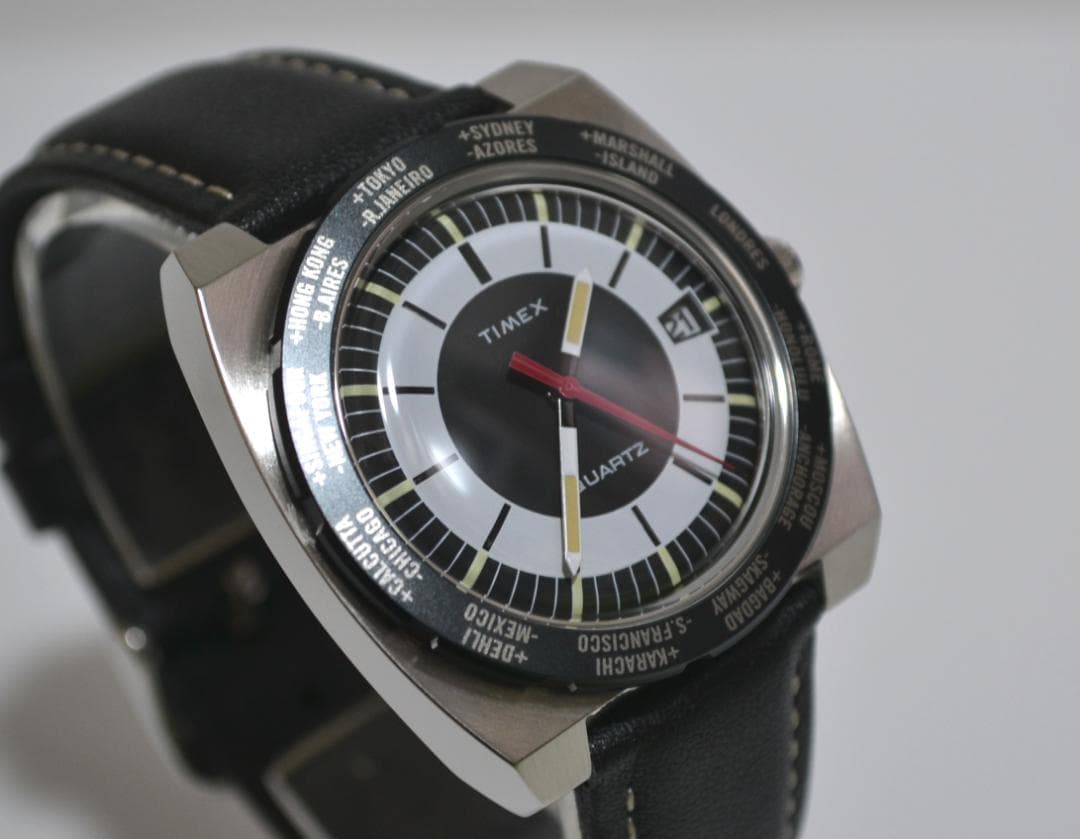 TIMEX World Time 1972 Reissue Quartz Men's Watch — Japanese