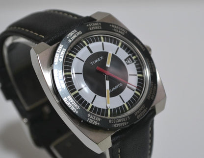 TIMEX World Time 1972 Reissue Quartz Men's Watch — Japanese