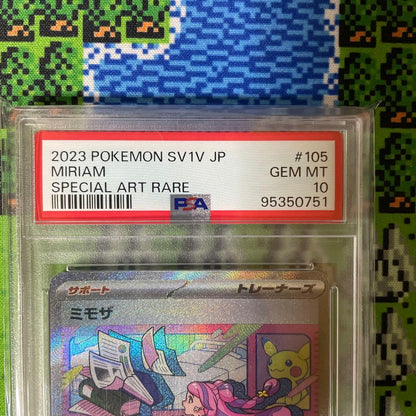 PSA 10 Pokemon Mimosa SAR — SV Expansion Pack Violet ex 105/078 — Japanese