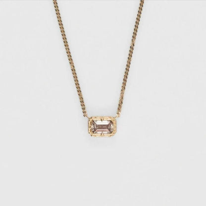 agete 2022 WinterLimited K18 diamond necklace with 40cm chain length displayed on white background