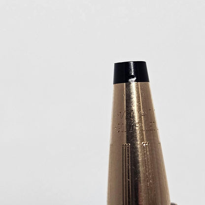 CROSS Classic Century 14K gold filled twist ballpoint pen with old italic logo and box, blue ink, vintage 1980