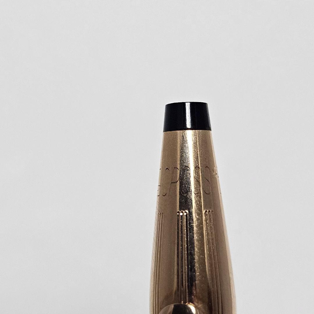 CROSS Classic Century 14K gold filled twist ballpoint pen with old italic logo and box, blue ink, vintage 1980