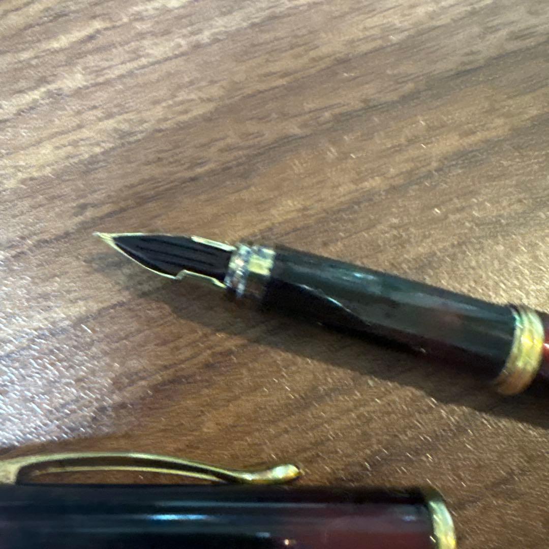 PILOT Cavalier Fountain Pen main body in Bordeaux color with gold nib and trim No.24