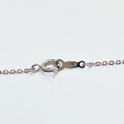 MIKIMOTO Pearl Square Necklace made of silver with a 40cm chain and square pearl pendant