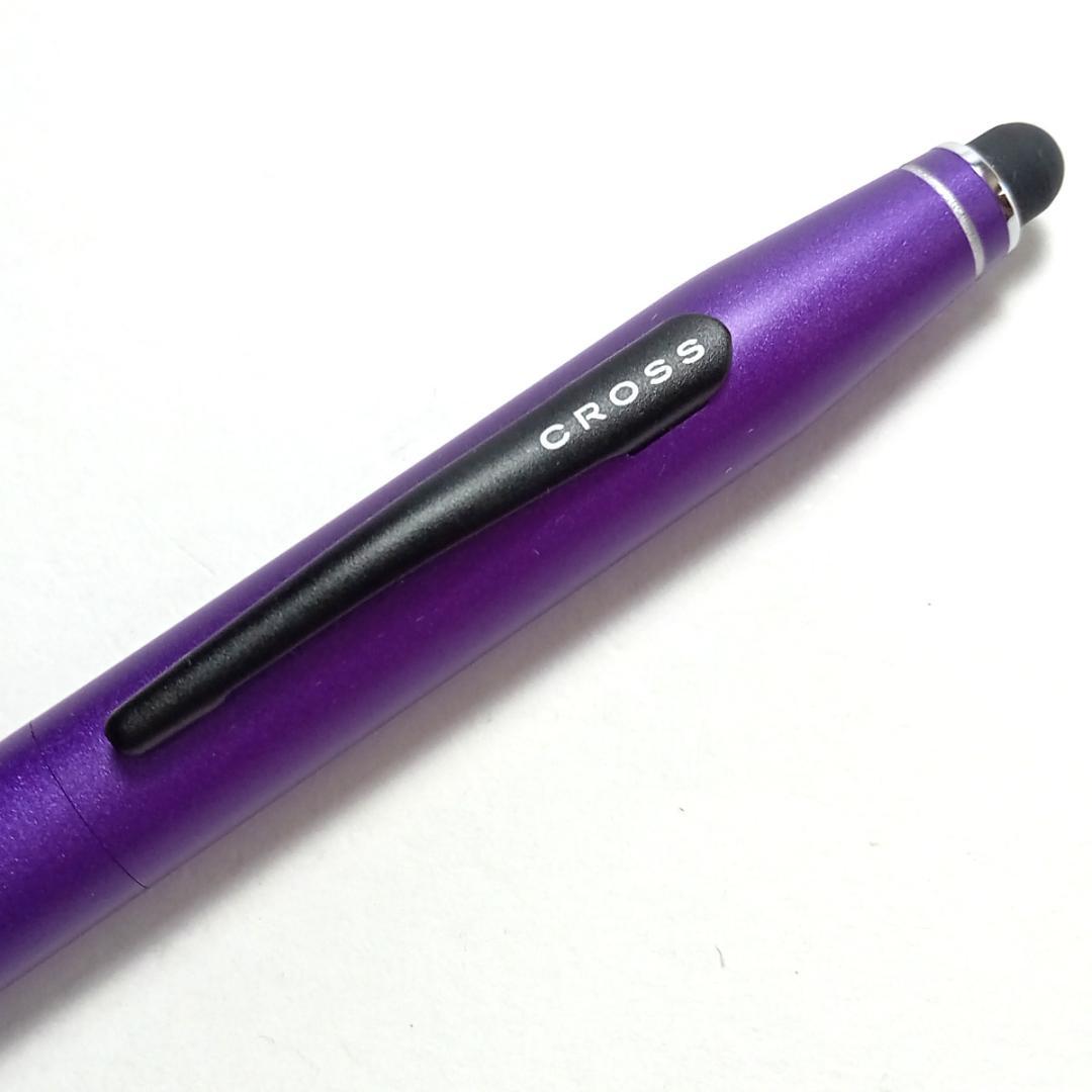 CRB32 Cross Ballpoint Pen Multi Pen TECH2 Model NAT0652-7 in Metallic Purple with 136mm length and 10mm diameter barrel