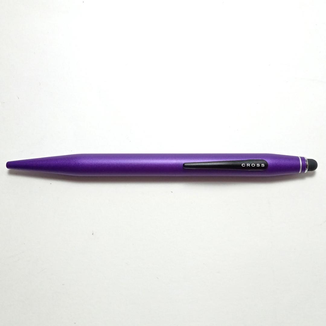 CRB32 Cross Ballpoint Pen Multi Pen TECH2 Model NAT0652-7 in Metallic Purple with 136mm length and 10mm diameter barrel