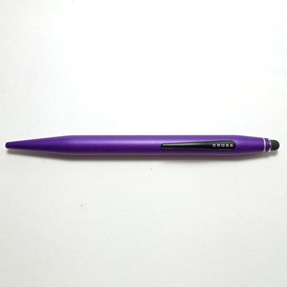 CRB32 Cross Ballpoint Pen Multi Pen TECH2 Model NAT0652-7 in Metallic Purple with 136mm length and 10mm diameter barrel