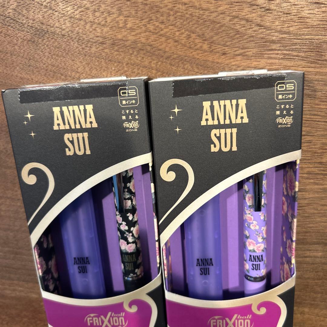 Two-pack of PILOT Frixion Ball ZONE Anna Sui Limited Edition black ink pens with 0.5mm tip and 125mm body length