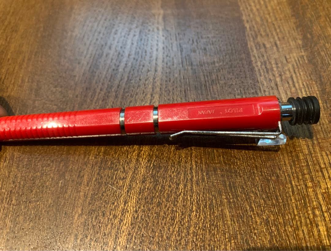 Pilot Rocky Ballpoint Pen Model ロッキー in black with silver clip and smooth grip