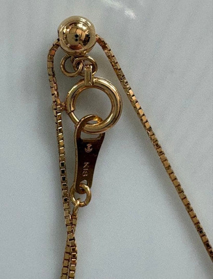 Tasaki K18 Marquise Mabe Pearl Necklace with 2cm pearl and 45cm adjustable 18K gold chain