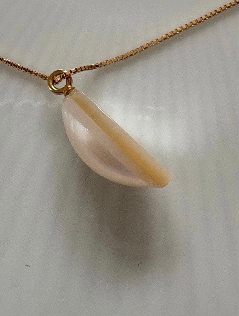 Tasaki K18 Marquise Mabe Pearl Necklace with 2cm pearl and 45cm adjustable 18K gold chain