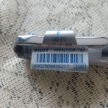 PILOT Prelude FPRN-350R-TBM black fountain pen with converter shown without box