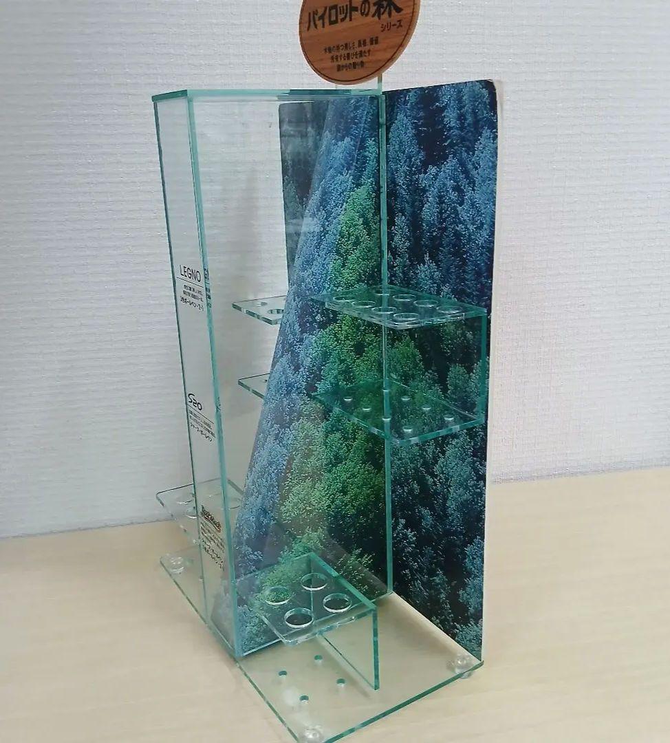 Pilot Sharp wooden pen Legno S20 collection display case measuring 45 cm tall, 22.5 cm wide, and 12 cm deep
