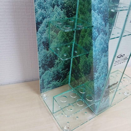 Pilot Sharp wooden pen Legno S20 collection display case measuring 45 cm tall, 22.5 cm wide, and 12 cm deep