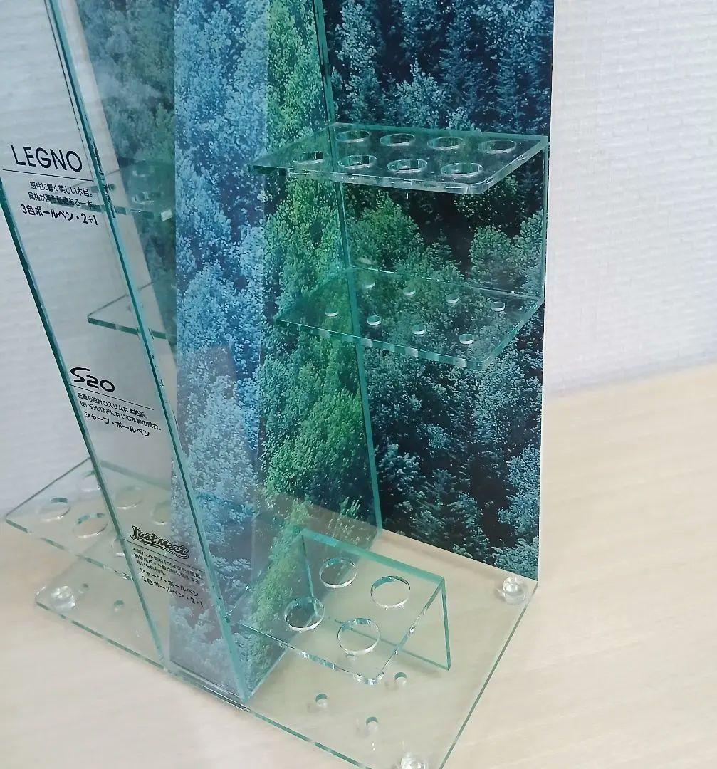 Pilot Sharp wooden pen Legno S20 collection display case measuring 45 cm tall, 22.5 cm wide, and 12 cm deep
