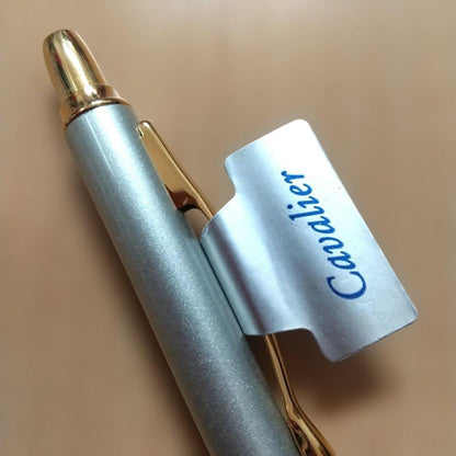 Unused PILOT Cavalier mechanical pencil in silver with gold metal fittings