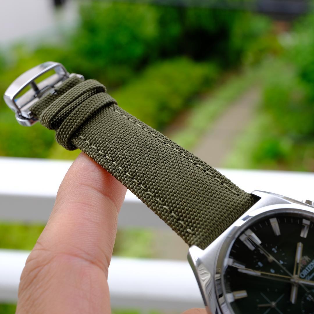 ORIENT 超美品 ORIENT クロノグラフカットガラスグリーン Quartz Men's Watch — Japanese