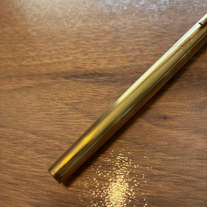 New PILOT fountain pen featuring an 18K gold nib with sleek black body and silver accents