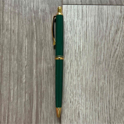 Pilot Universite de Paris Sorbonne ballpoint pen dark green barrel with black ink refill cores and box from 1993