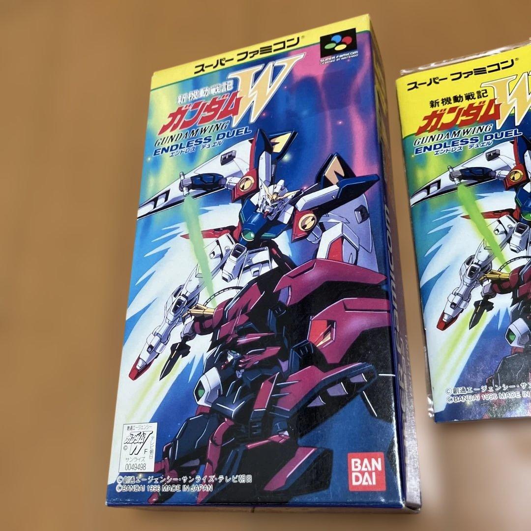 SFC SNES cartridge of Mobile Suit Gundam W ENDLESS DUEL game in used condition