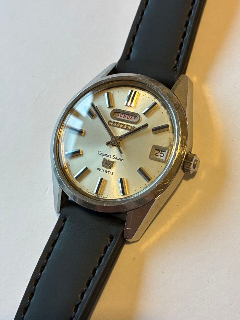 Citizen クリスタルセブン 43石 Automatic Men's Watch — Japanese