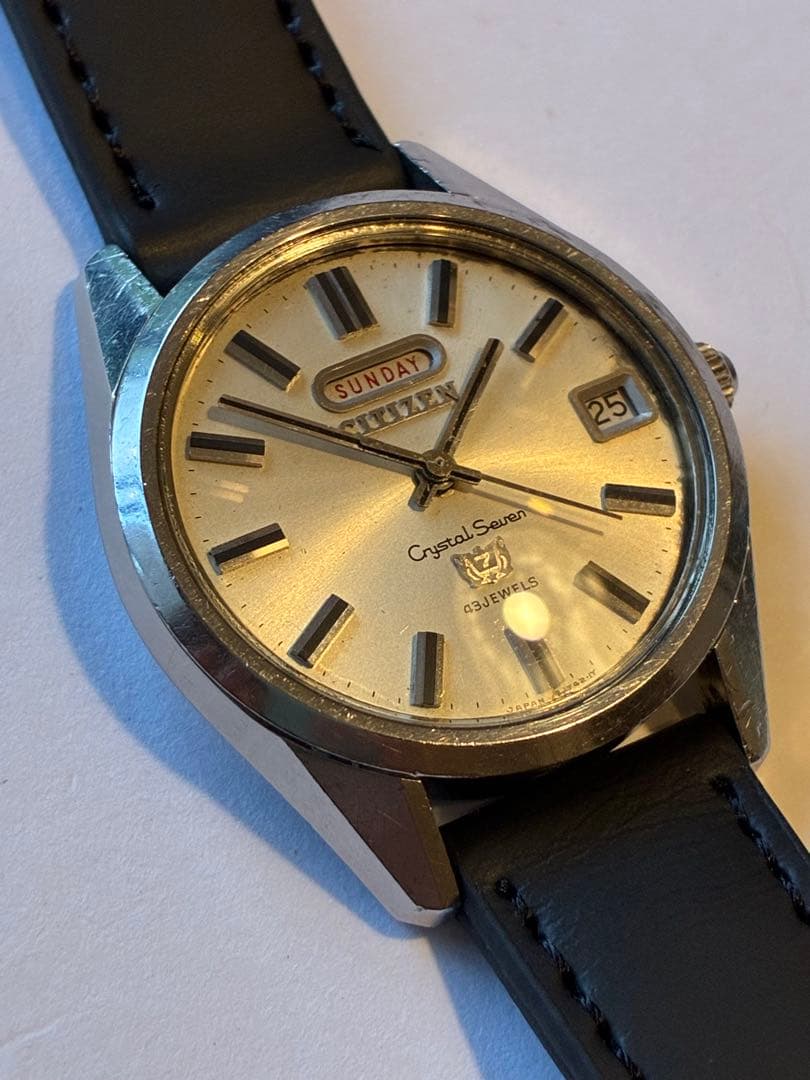 Citizen クリスタルセブン 43石 Automatic Men's Watch — Japanese