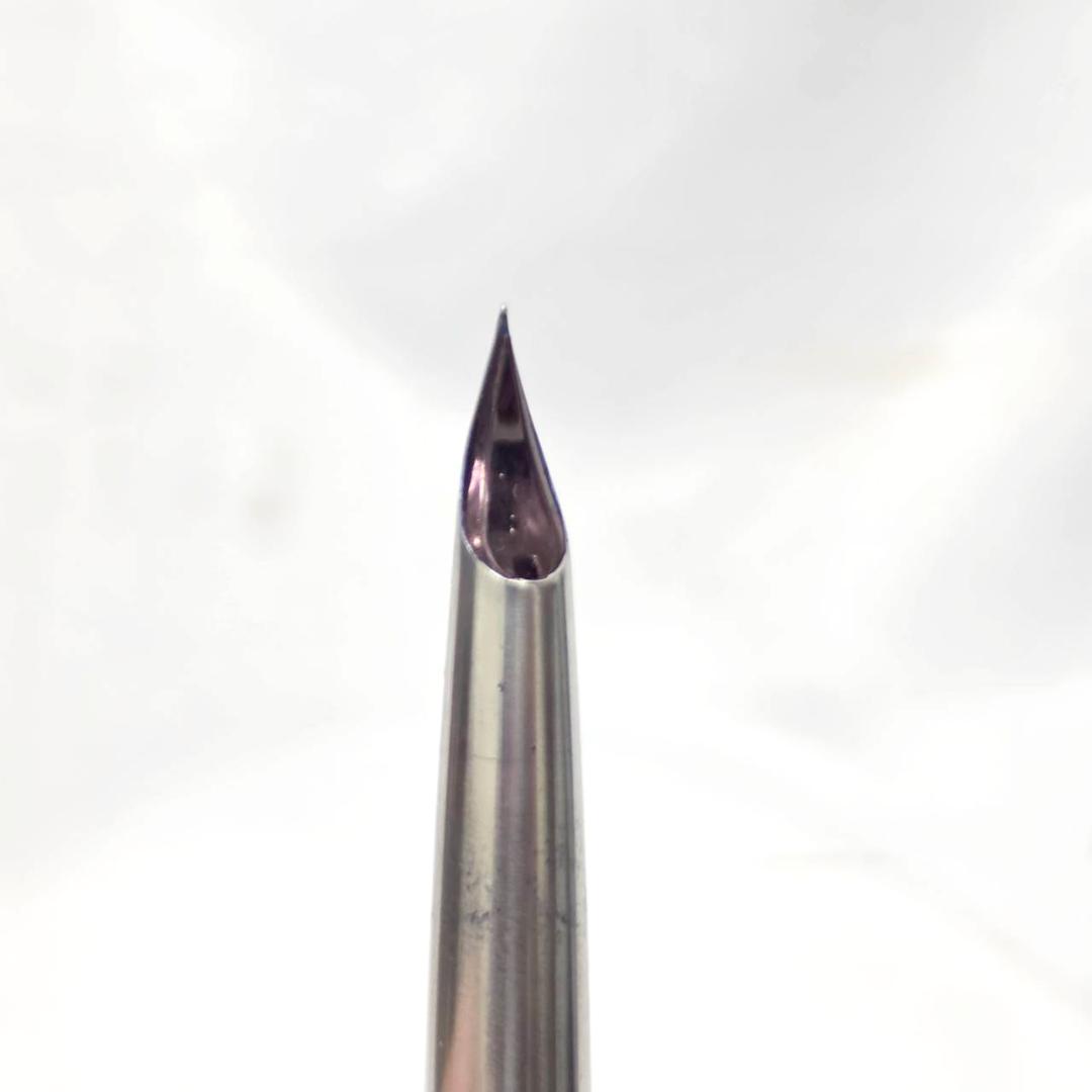 PILOT MU701 fountain pen with fine stainless steel tip in silver, showing minor scratches, no accessories