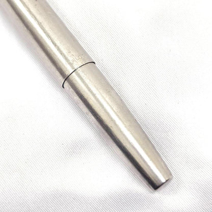 PILOT MU701 fountain pen with fine stainless steel tip in silver, showing minor scratches, no accessories