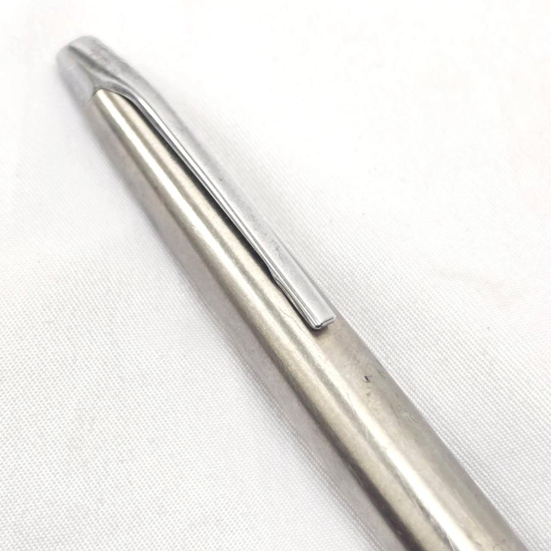 PILOT MU701 fountain pen with fine stainless steel tip in silver, showing minor scratches, no accessories