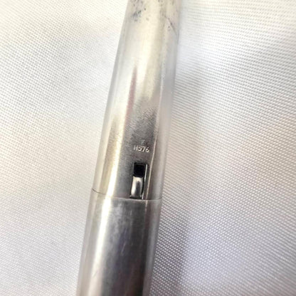 PILOT MU701 fountain pen with fine stainless steel tip in silver, showing minor scratches, no accessories