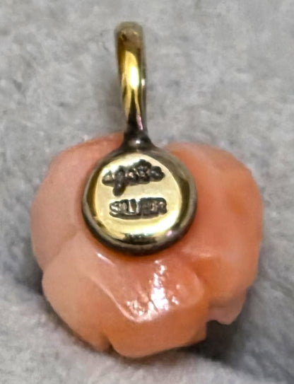 agete Pink Coral Rose SILVER Top model 42737 featuring pink coral material, used with minor scratches possible