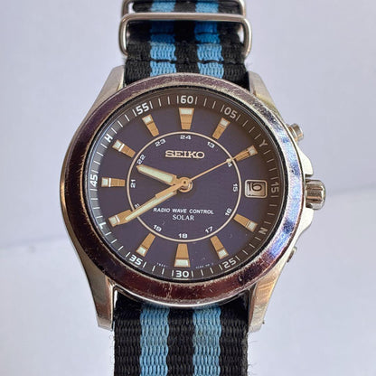 SEIKO 7B22-0BN0 Solar Men's Watch — Japanese