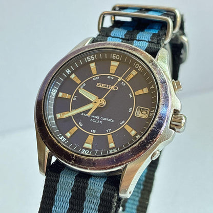 SEIKO 7B22-0BN0 Solar Men's Watch — Japanese