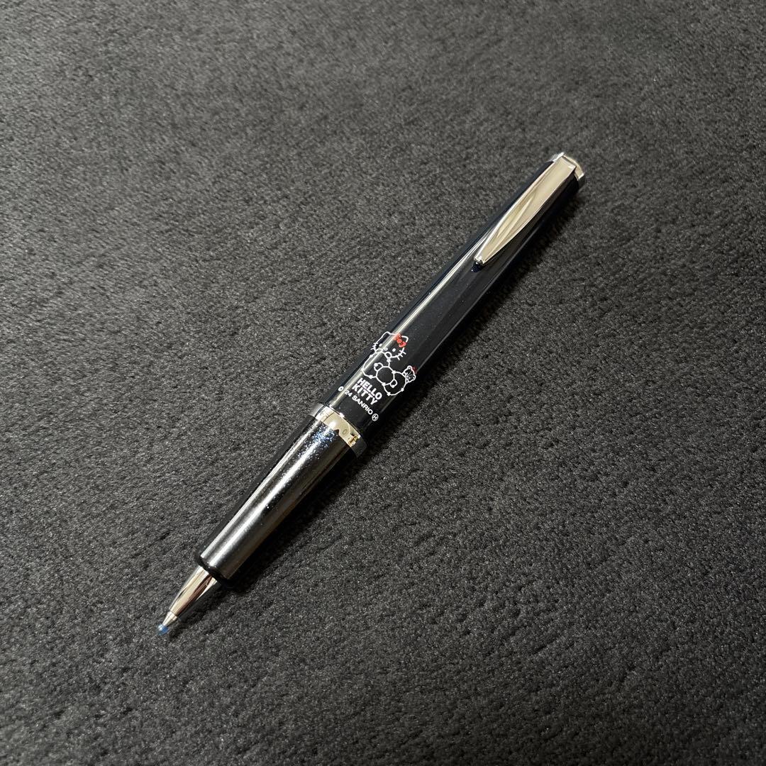 Pilot Timeline black oil-based ballpoint pen with 0.5mm tip featuring Hello Kitty collaboration design