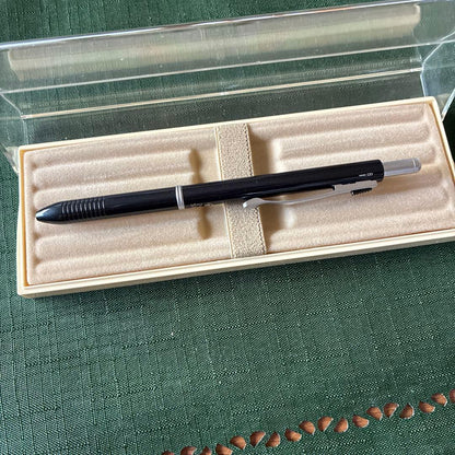 Pilot To plus One mechanical pencil and two-color ballpoint pens with visible storage wear
