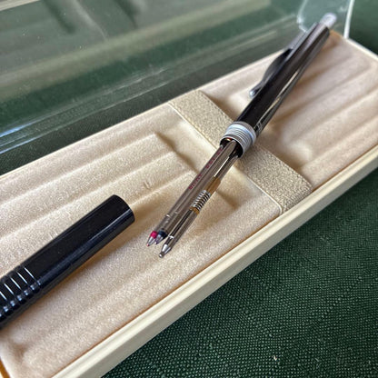 Pilot To plus One mechanical pencil and two-color ballpoint pens with visible storage wear