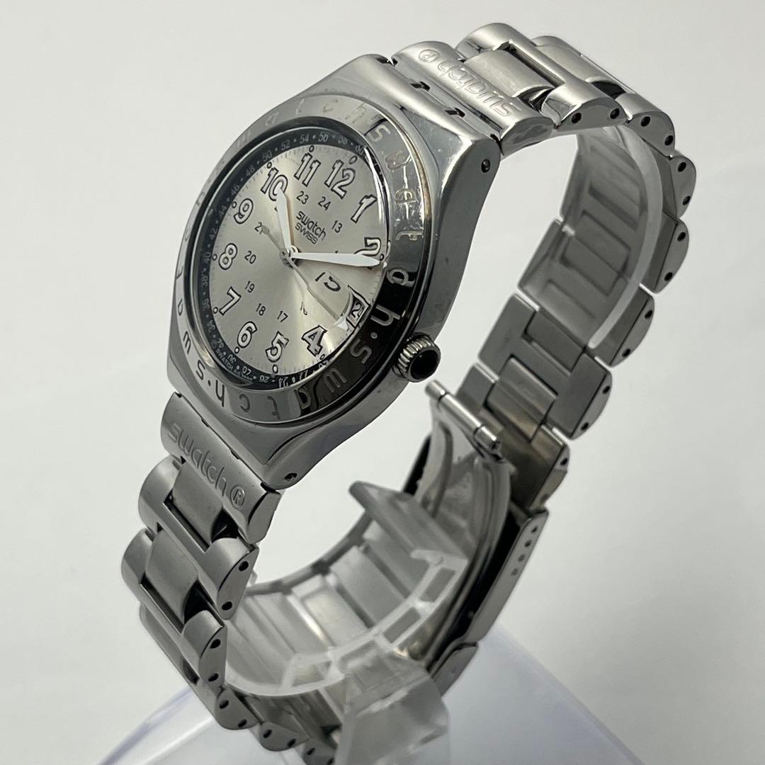 swatch Irony Date Silver Dial SBTR009 Quartz Men's — Japanese