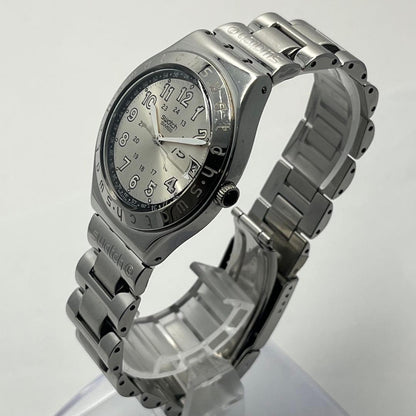 swatch Irony Date Silver Dial SBTR009 Quartz Men's — Japanese