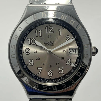 swatch Irony Date Silver Dial SBTR009 Quartz Men's — Japanese