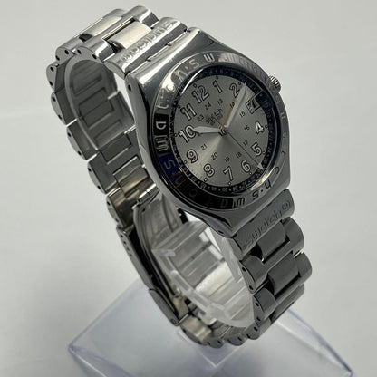 swatch Irony Date Silver Dial SBTR009 Quartz Men's — Japanese